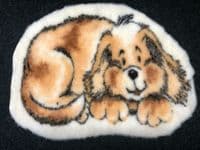 Funky Fun Soft Faux Fur Fabric Rug - MARMALADE DOG